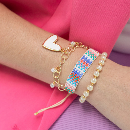 White Intertwined Bracelet