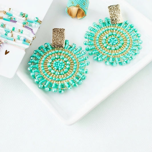 Aretes Bruma Turquesa